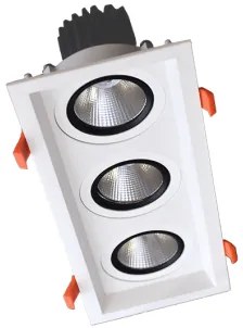Spot incastrat LED 3X15W 4000K 92DL81F4540/WH ELMARK