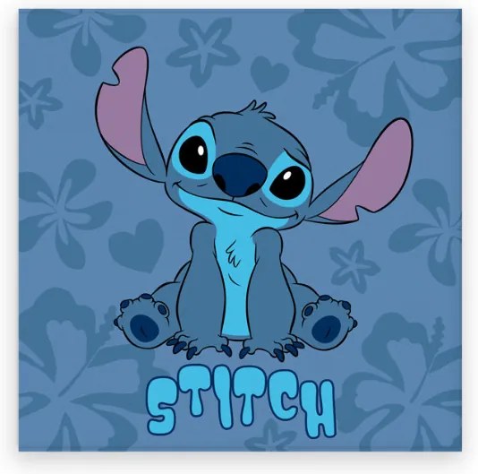 Disney Lilo și Stitch Blue Hibiscus prosop de mână, prosop de față, prosop 30x30cm