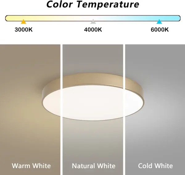 Brilagi - Plafonieră LED reglabilă POOL LED/60W/230V Ø 50 cm aurie + telecomandă