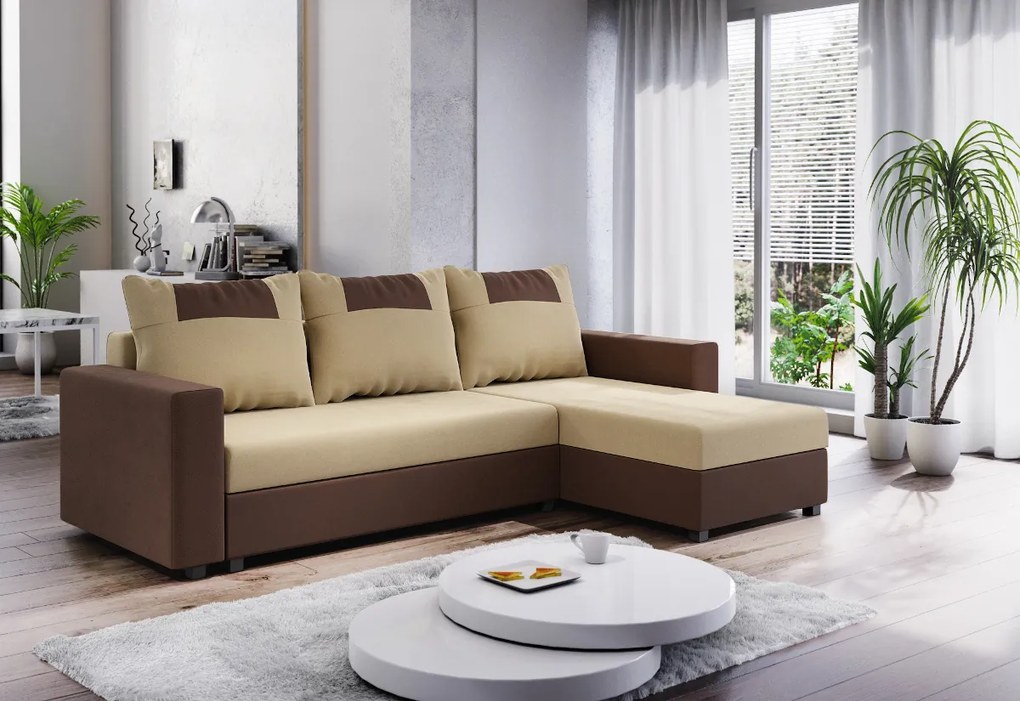 Supermobel Colțar extensibil STAR, 232x144, rainbow 15/rainbow 64