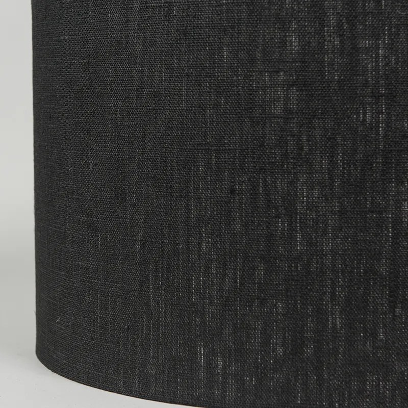 Abajur din material textil negru 35/35/20