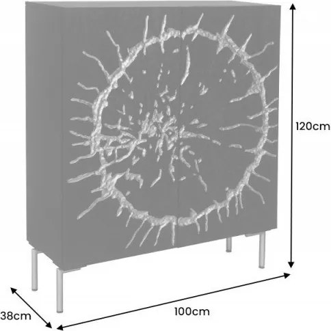 Comoda design unicat Circle 120cm Mango