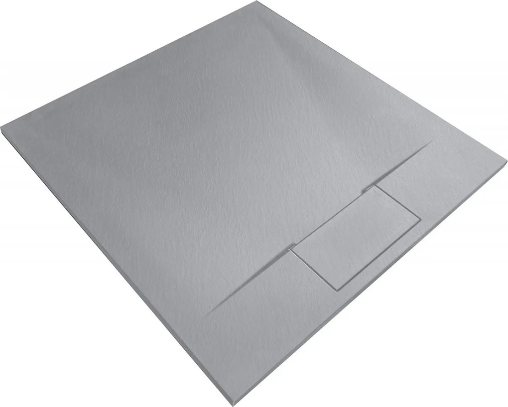 Cadita de dus Rea Bazalt Grey 90x90