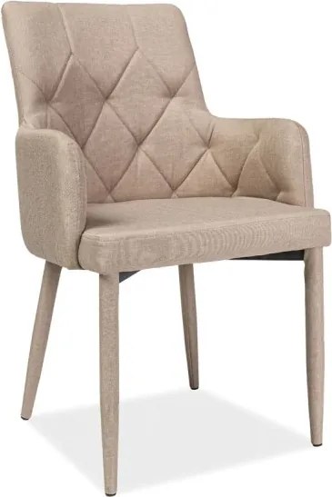 Scaun cu brate elegant RICARDO bej RICARDOBE SM