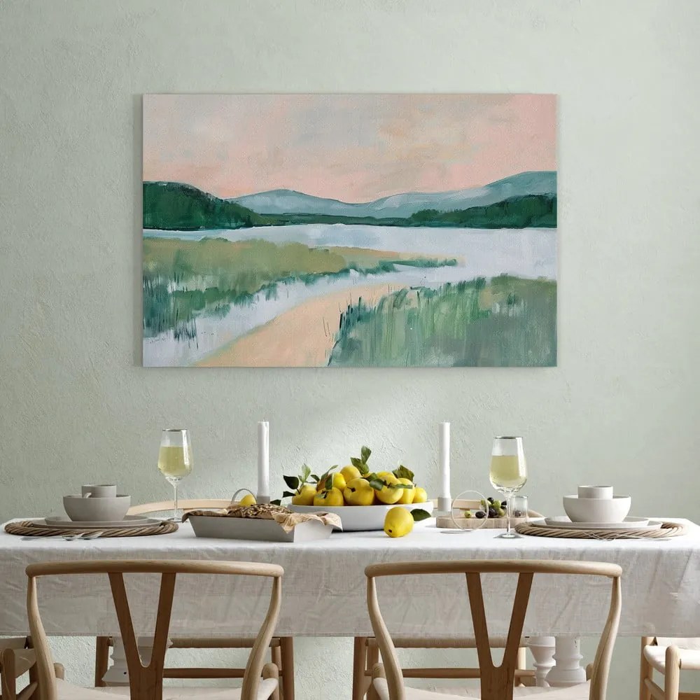 Tablou 70x100 cm Gouache Lake – Styler