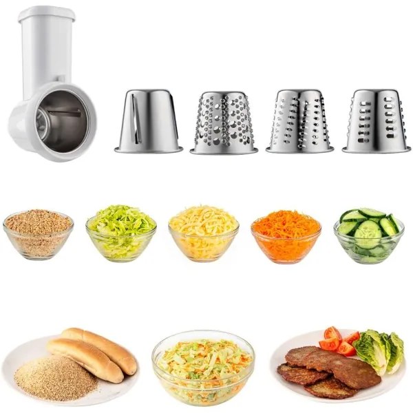 Robot de bucătărie cu castron din oțel inoxidabil Sencor 1700W/230V crom mat