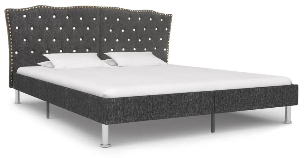 Cadru de pat, gri inchis, 180 x 200 cm, material textil Morke gra, 180 x 200 cm, nu