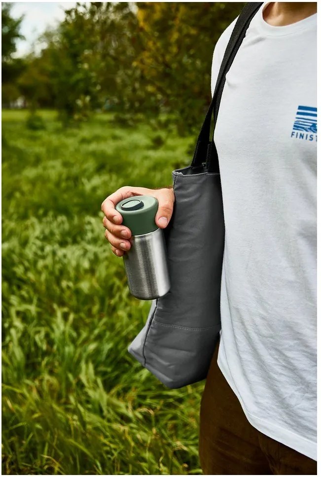 Cană termos argintie din oțel inoxidabil 340 ml – Black + Blum