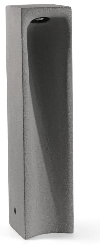 Stalp LED iluminat exterior IP55 GROT 3000K H-70cm gri