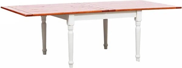 Masa pliabila, L120(240) 120 H80 cm, culoare nuc alb antic, Lemn masiv