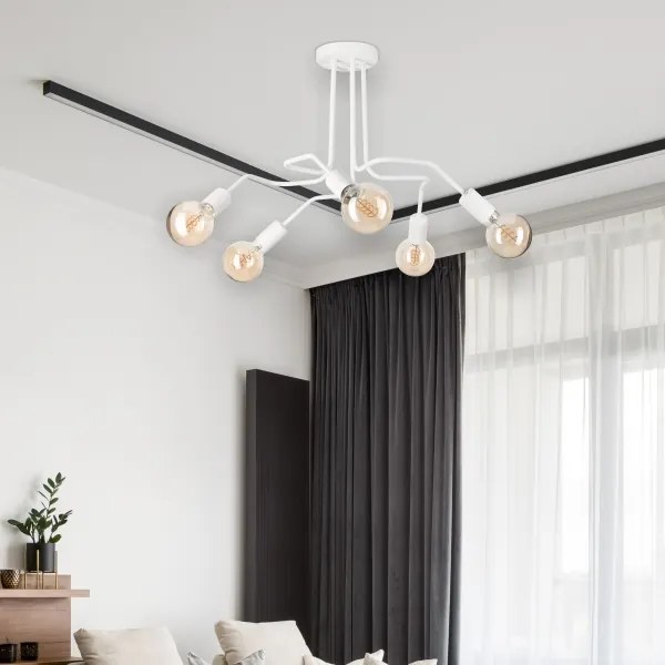 Lustră aplicată MATYLDA 5xE27/60W/230V alb
