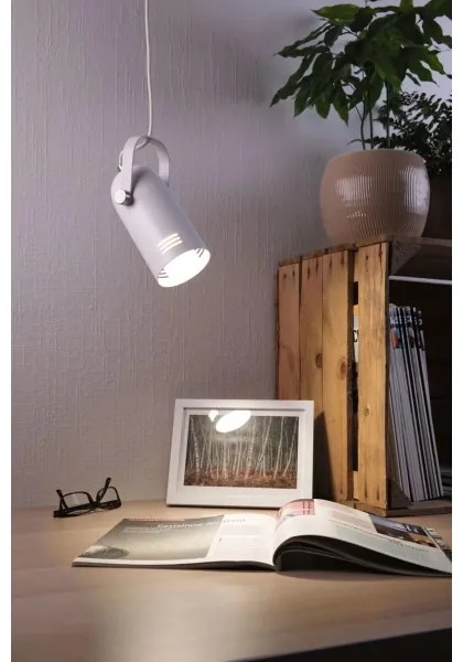 Paulmann 79767 - Lustră LAVEA LED RGBW 1xE27/12W, 230V, pe cablu, albă