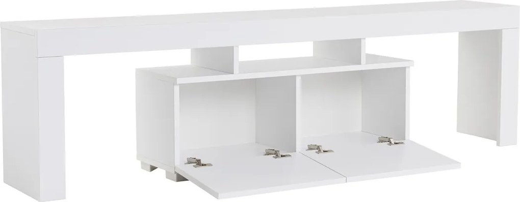 Comoda TV, Hanah Home, Enclave, 180x50x31.3 cm, Alb natural