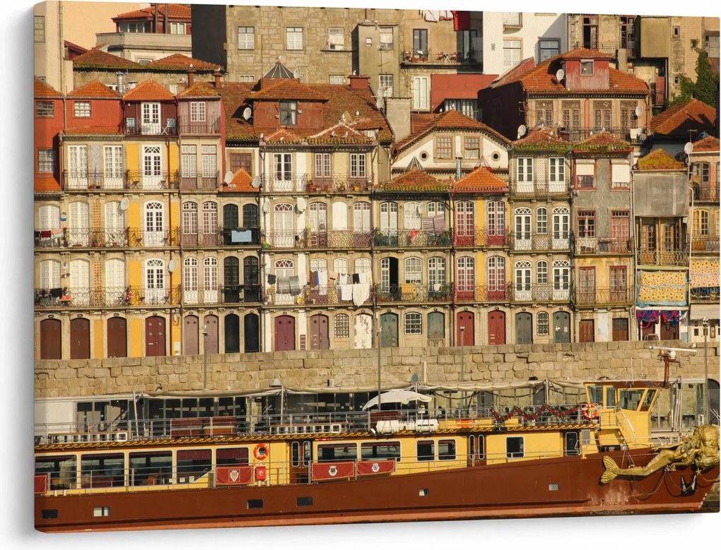 Tablou - Cartierul Waterfront, Portugalia (70x50 cm)