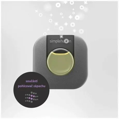 Simplehuman Coș de gunoi semicircular cu pedală șicadru din oțel inoxidabil, 45 l, negru