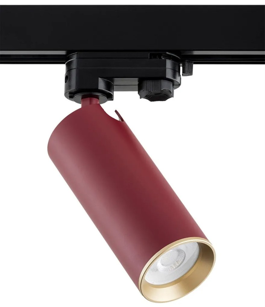 Spot pe sina TORELLO rosu / Accesoriu pentru sinele trifazate ARGON T-RACK