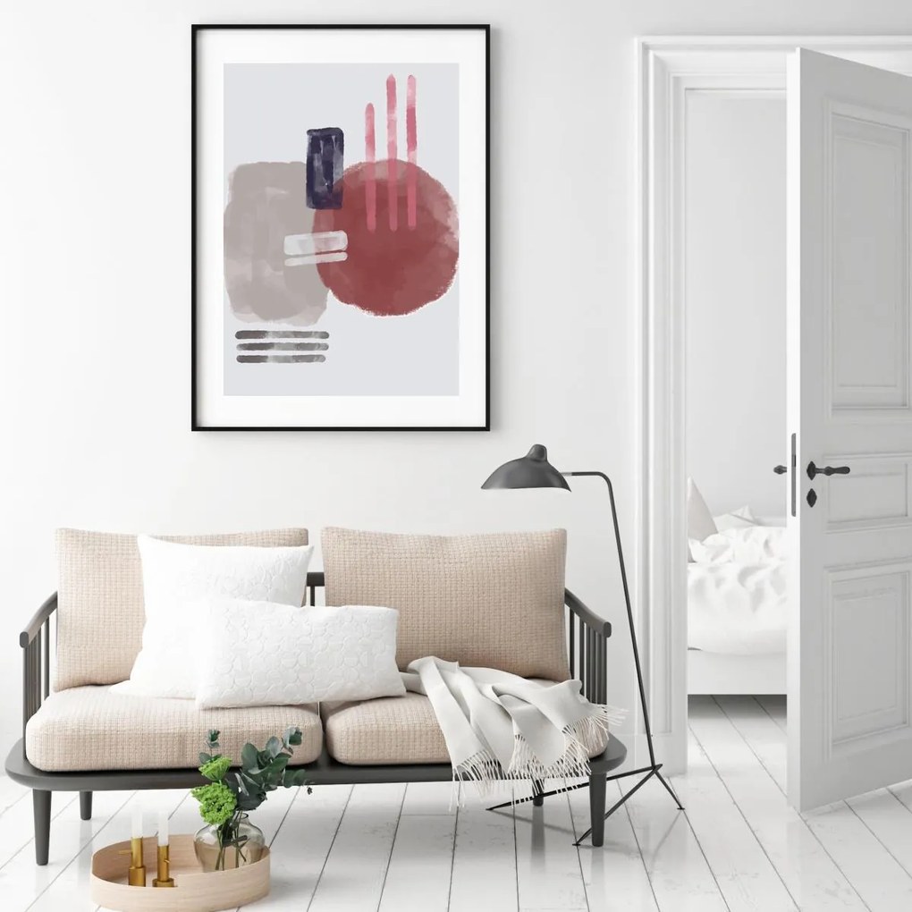 Poster - Abstracție pictată (A4)