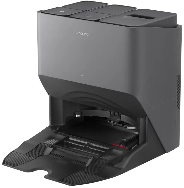 Robot aspirator cu statie automatizata Roborock S8 Pro Ultra, 50W, Wi-Fi, 6000Pa, 750ml, 300m2, Autonomie pana la 180 min, Turbo, Control vocal, Negru