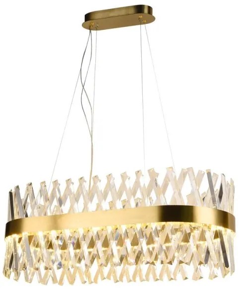 Lustră LED de cristal dimabilă pe cablu LED/90W/230V + telecomandă