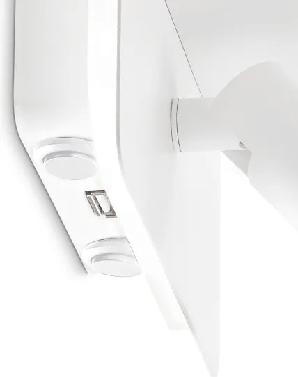 Ideal Lux - Spot LED de perete PIANO, 10W, 230V, CRI 90, USB, alb