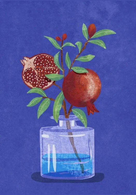 Ilustrație Pomegranate in Vase, Raissa Oltmanns