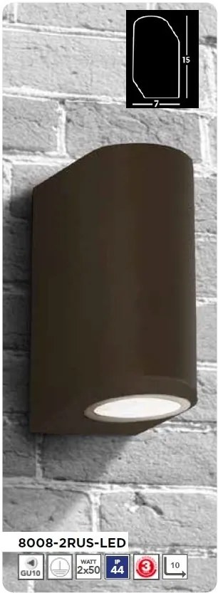 Aplica perete exterior IP44 Up and Down Eiffel 2L
