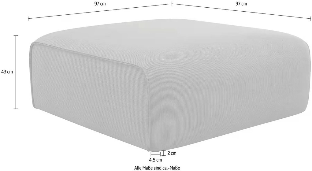 Otoman, culoare negru, material velur catifelat, 97x97 cm