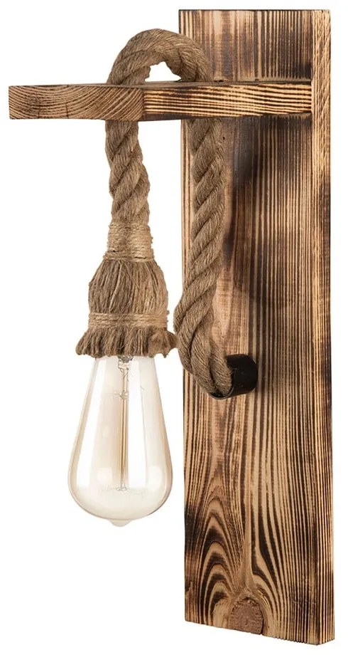 Aplică de perete în culoare naturală Woody – Squid Lighting