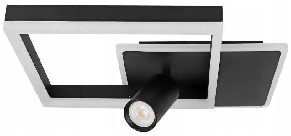 Plafonieră LED/38W/230V + 1xGU10/30W neagră