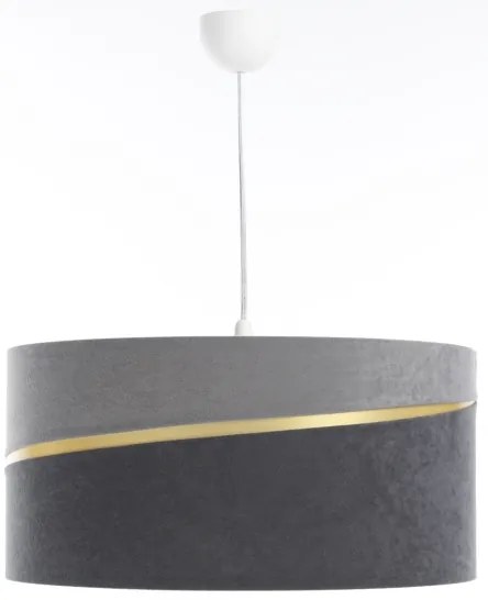 Lustră pe cablu SWING 1xE27/60W/230V gri/auriu