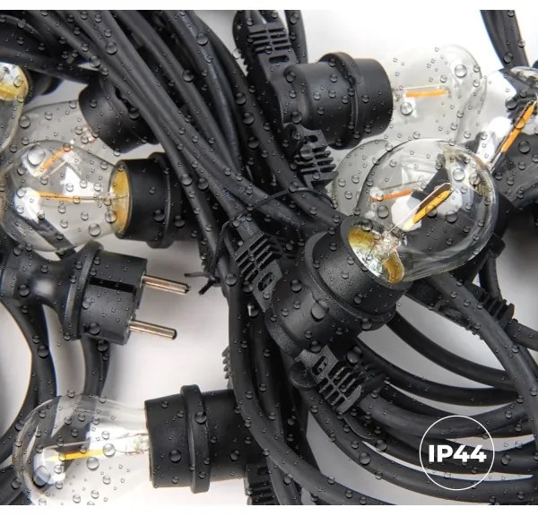 Lanț decorativ de exterior MIMOSA 10xE27/1,3W/230V IP44 10 m