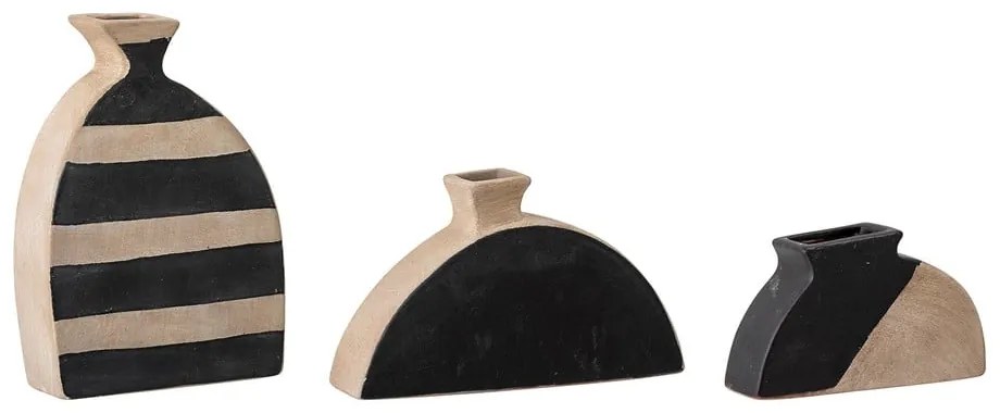 Set 3 vaze de teracotă Bloomingville Nezha, înălțime 23 cm