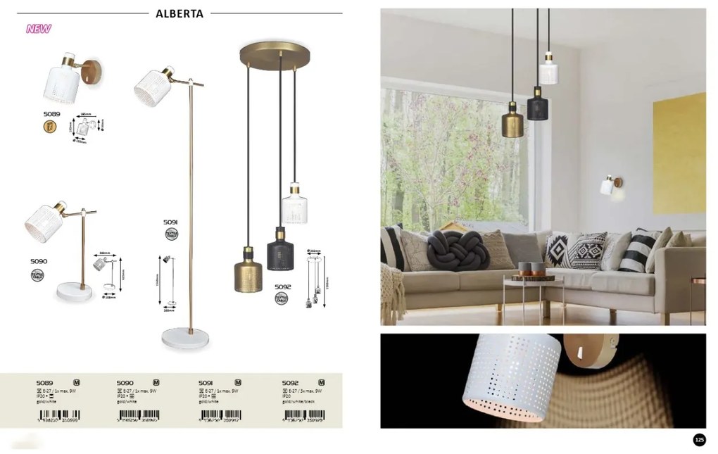 Lustra cu 3 pendule design industrial Alberta 5092 RX