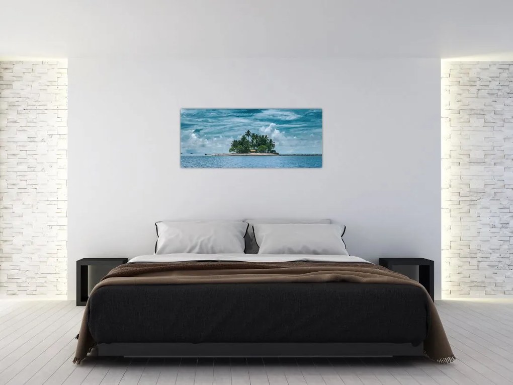 Tablou insula în mare (120x50 cm)