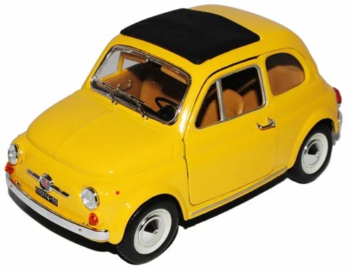 Masina jucarie de epoca, Bburago, Fiat 500F 1965, scara 1:24