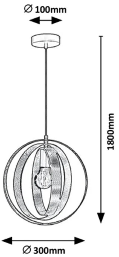 Pendul design industrial Harlow 3607 RX