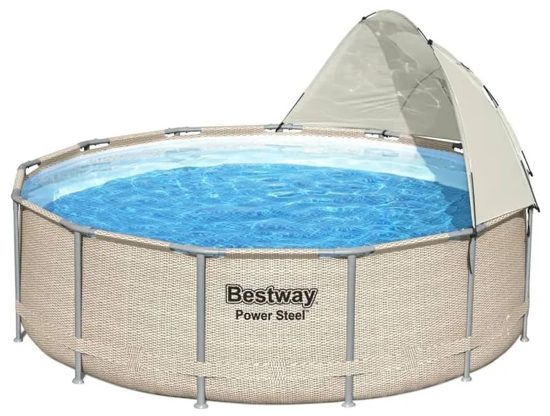Bestway Copertina pentru piscina supraterana, alb