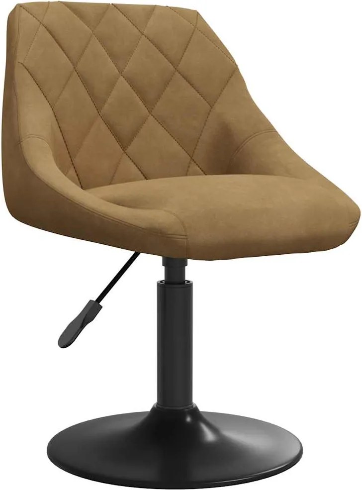 vidaXL Scaun de bar, maro, catifea