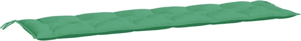 vidaXL Pernă de bancă de grădină, verde, 200x50x7 cm, textil oxford