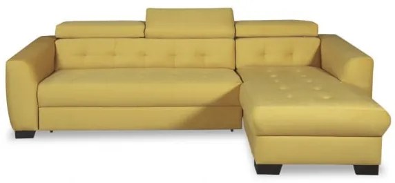 Coltar extensibil Karma Dreapta, 5 Locuri, Galben, 291 x 177 x 86 Cm