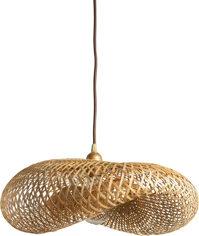 Lustra natur, din lemn de bambus, D40 cm, Float