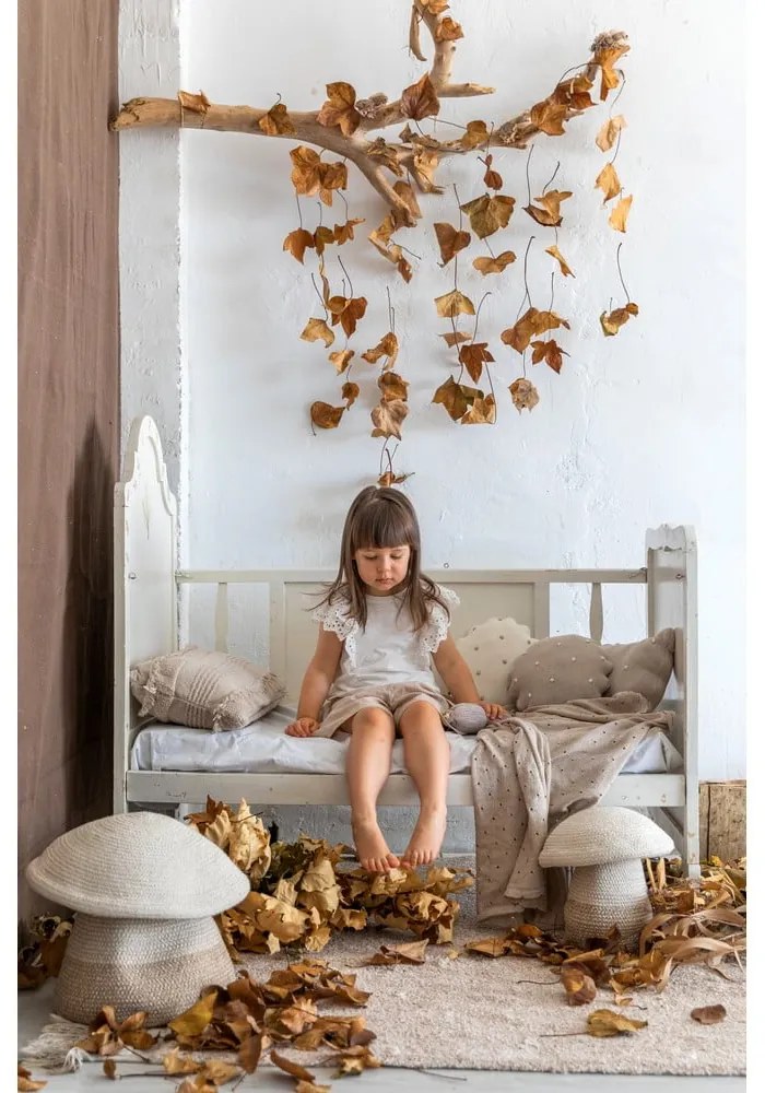 Covor bej lavabil/țesut manual din bumbac 140x200 cm Woods Symphony Linen – Lorena Canals