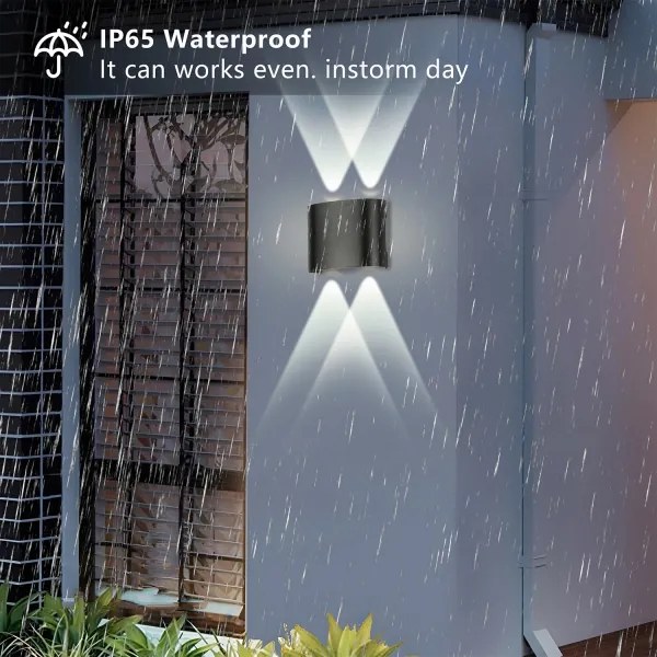 Brilagi - Aplica de exterior FLAREBOX LED/4W/230V neagră IP65