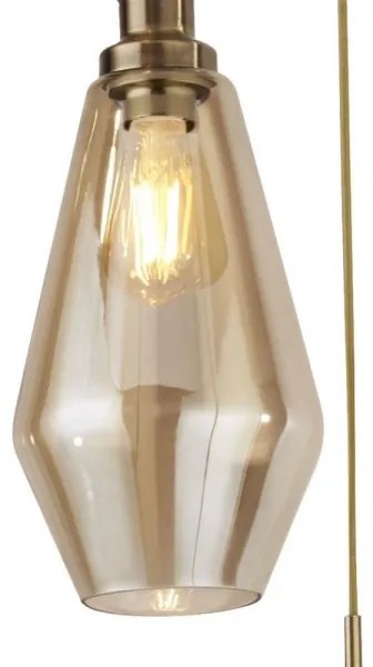 Lustră pe cablu MIA 3xE27/60W/230V alamă Searchlight 5423-3AB