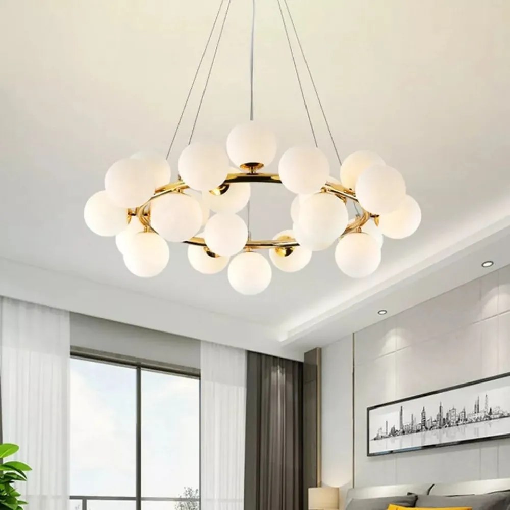 Lustra Isaura Gold,15 globuri