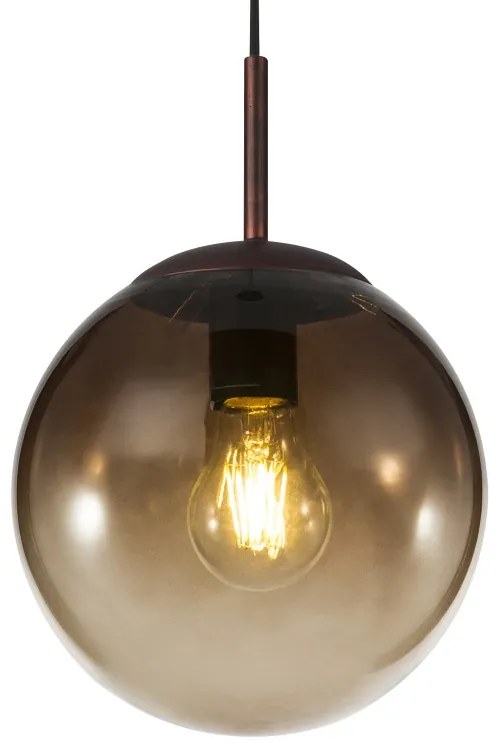 Lustra / Pendul modern 20cm VARUS maro/chihlimbar
