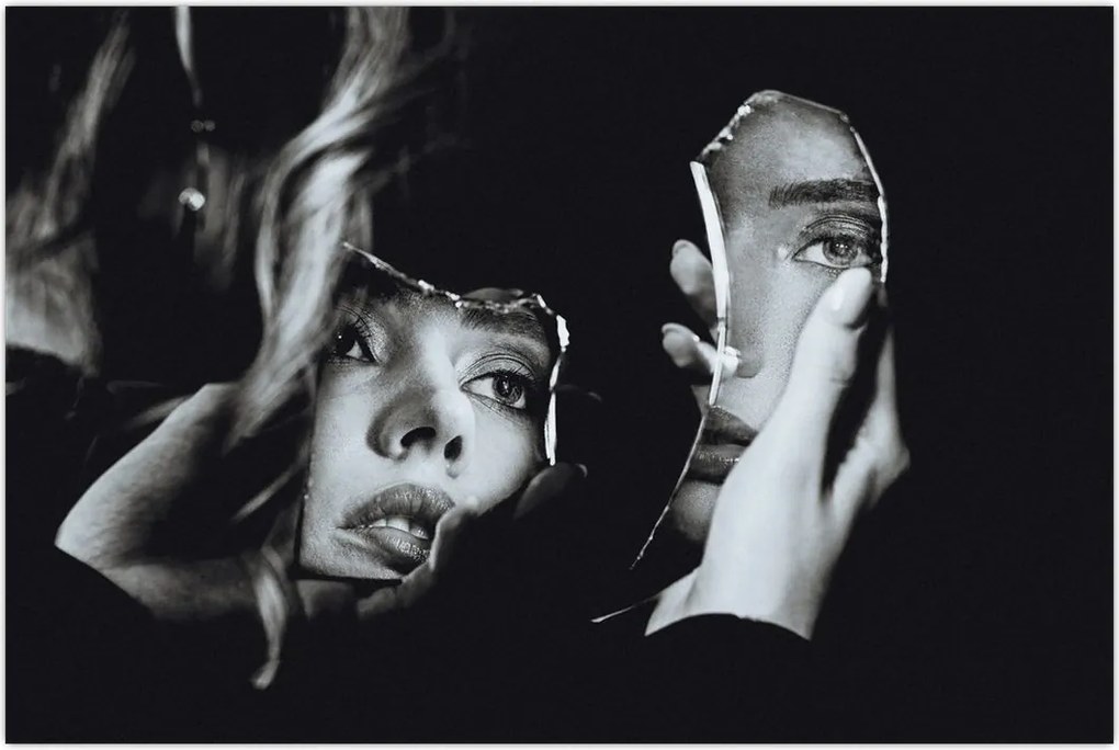 Tablou - Privind în oglindă (90x60 cm)