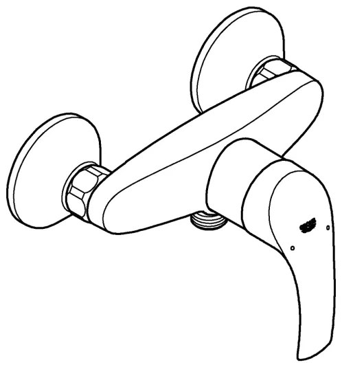 GROHE EUROSMART - baterie de duș DN 15, crom lucios 33555002