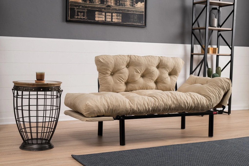 Canapea extensibila cu 2 Locuri Mocca, 155 x 85 x 73 cm