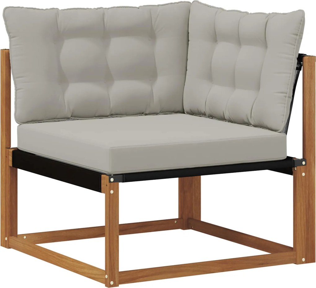 vidaXL Sofa Colțar pentru Exterior Lemn Solid de Acacia natural